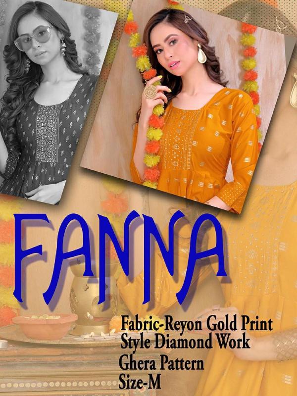 Golden Fanna Vol 1 Rayon Designer Exclusive Kurti Collection